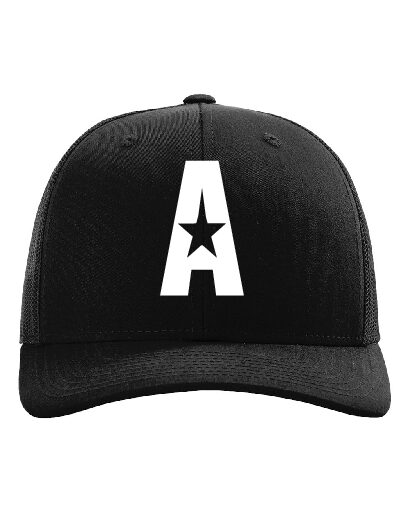 Richardson 112 Black On Black Snap Back Signature A