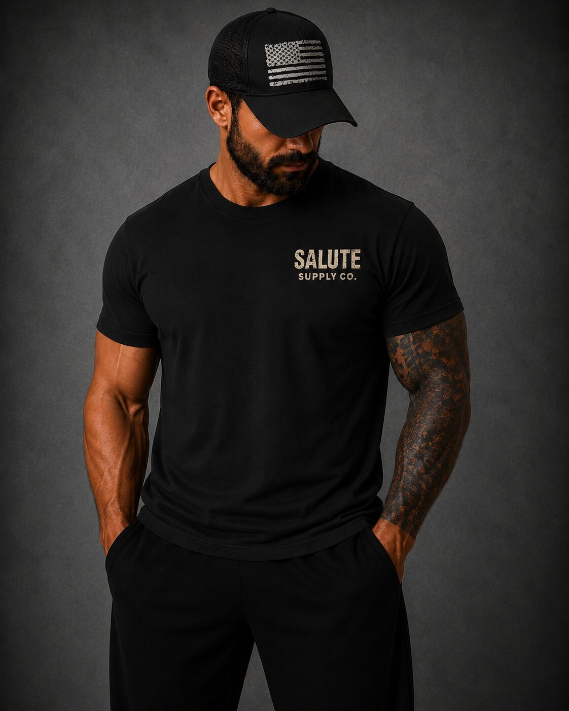 Commemorative 250th Year Anniversary Black Short Sleeve T
